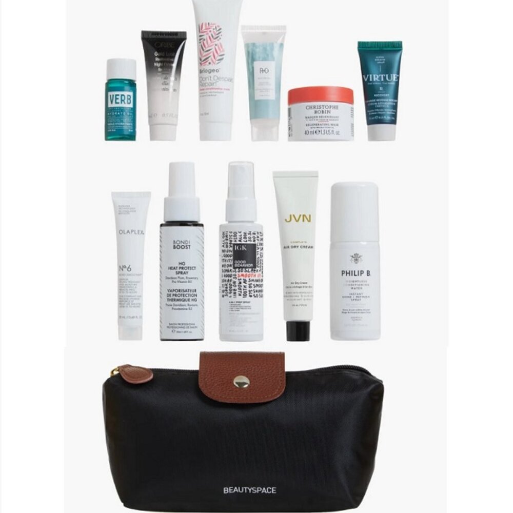 Space NK Beautyspace Travel Size Hair Care with Bag A $111 value